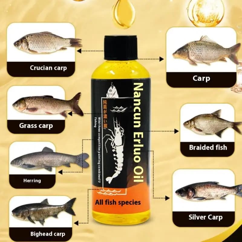 Attractant carpe krill antarctique huile crevette - concentré protéiné pour amorçage pêche