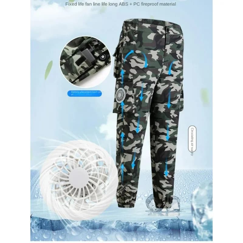 Pantalon ventilé pêche coton pur - Rafraîchissant pour pêche estivale