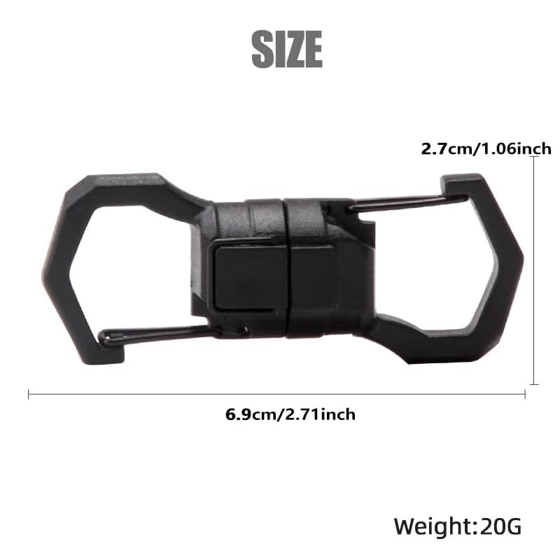 Boucle magnétique de pêche multifonction pour hameçons et outils de montagne