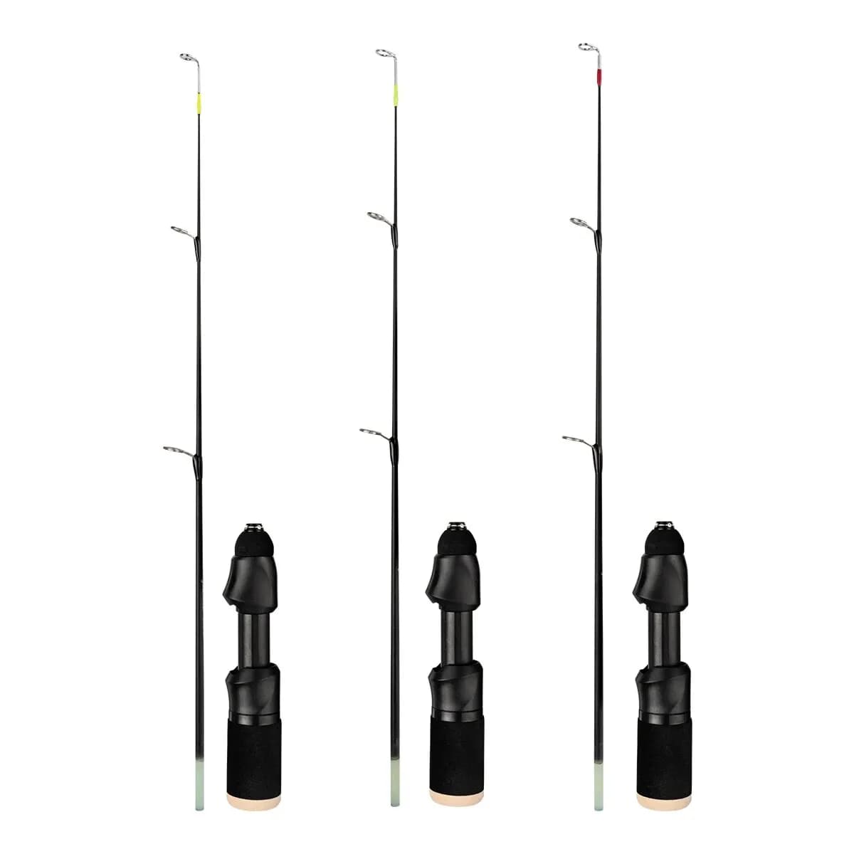 Canne pêche glace 50cm ML M MH fibre verre ultra légère pour pêche hivernale