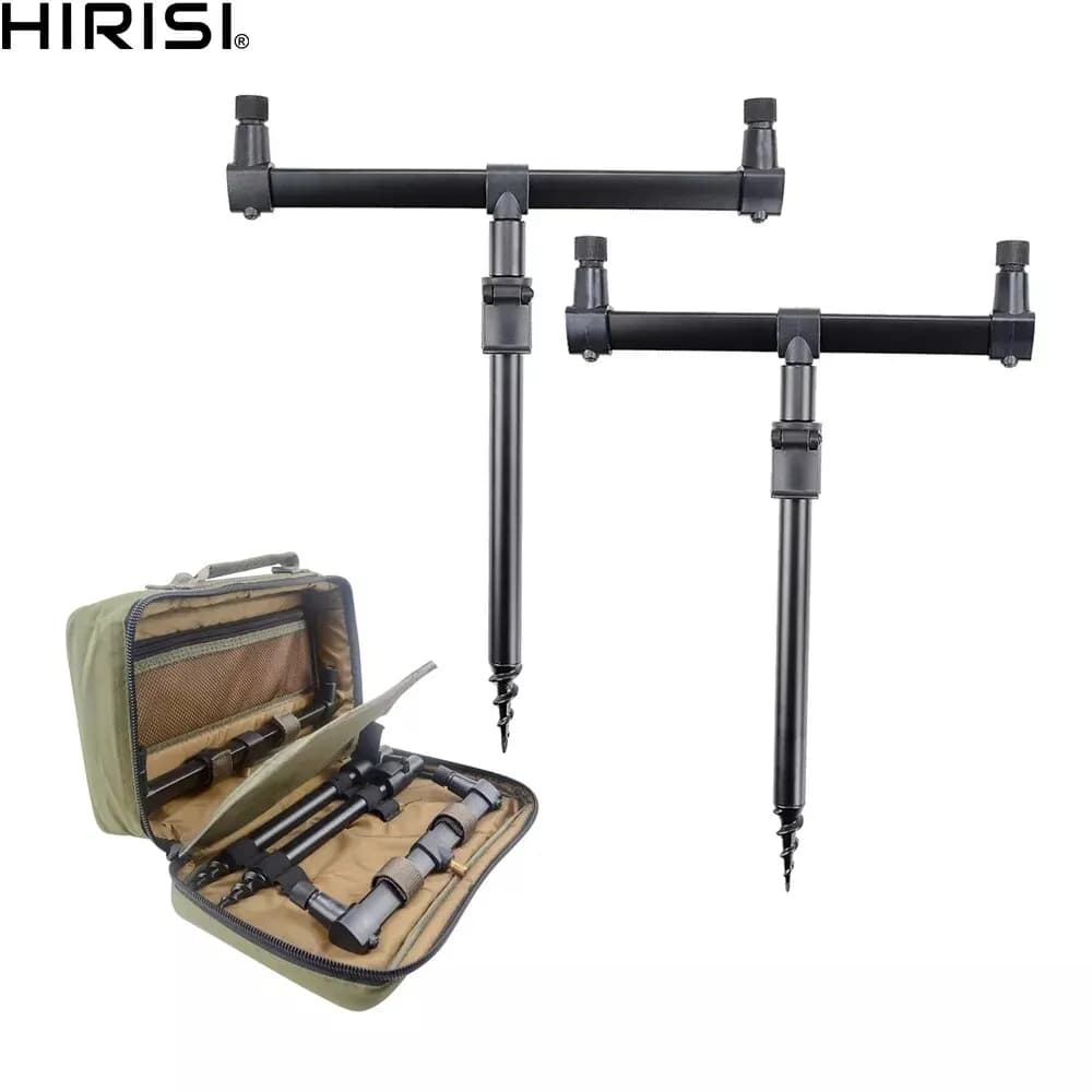 Sac de pêche Hirisi avec buzz bar et rod pod - 20x33x10cm étanche pour carpe et pêche au coup