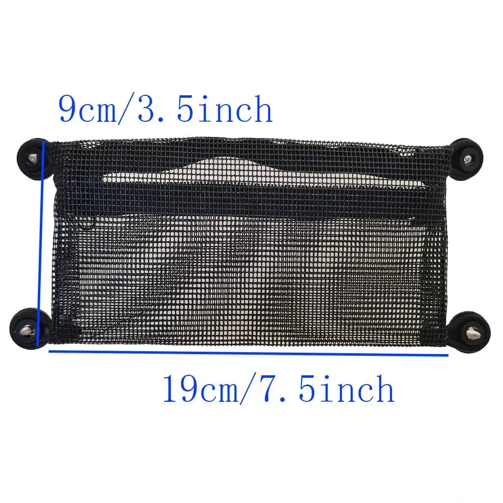 Sac de rangement latéral mesh pour kayak - Organisateur d'outils et accessoires de pêche