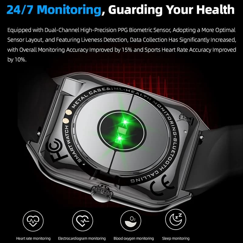 Smartwatch ultra-mince OPPO avec écran AMOLED HD et affichage permanent - Montre sport étanche