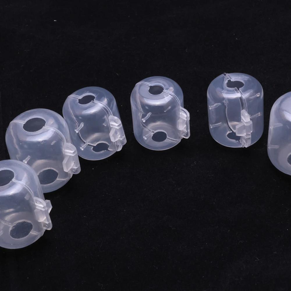 30 coques protectrices hameçons calmar : manchons isolation gros poissons, protection crevettes bois