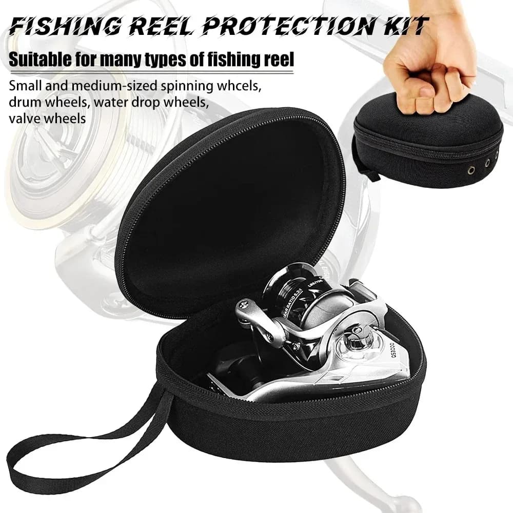 Étui de protection EVA portable pour moulinets de pêche housse accessoires pêche drum spinning raft