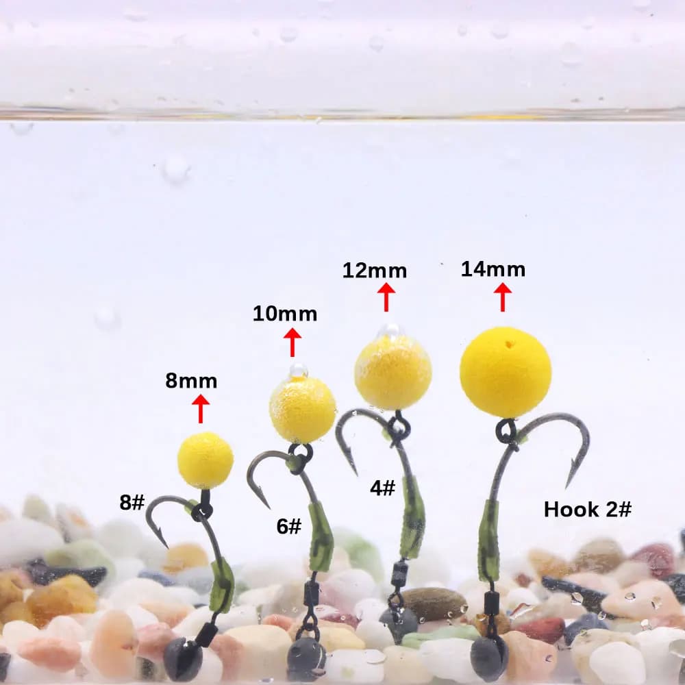Bouillettes pop-up et méthode feeder - Appâts flottants pour carpe - Matériel pêche montage hair rig