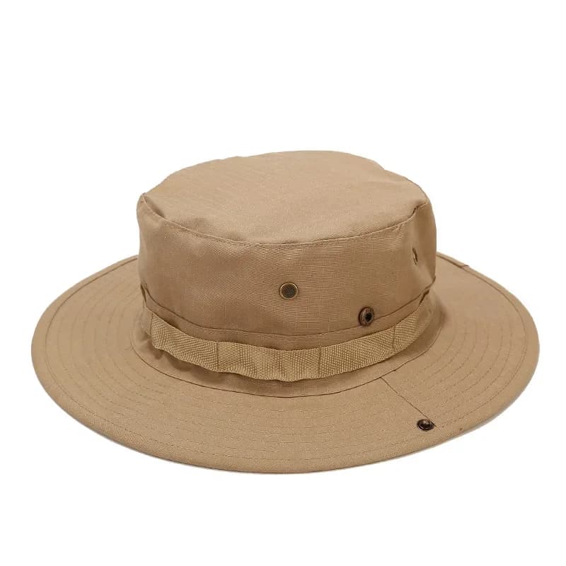 Chapeau camouflage pêche bord rond - Protection solaire randonnée pêche montagne unisexe