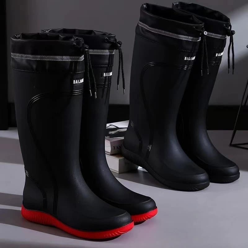 Bottes de pêche haute qualité homme imperméables tube haut - Chaussures anti-dérapantes caoutchouc bundle mouth