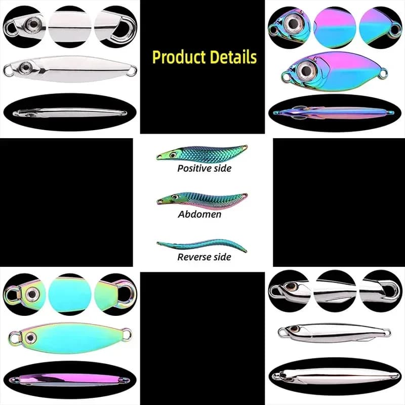 Set de leurres métal VIB 3g-15g - 3 leurres vibrants coulants pour pêche en mer et carnassiers
