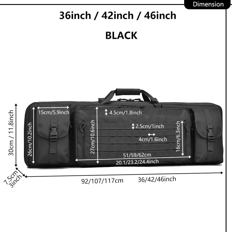 Sac à dos grande capacité pour chasse et pêche - Système MOLLE - 46 pouces - Rangement accessoires outdoor