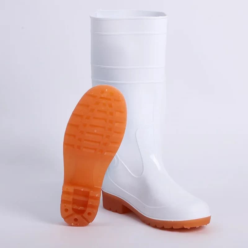 Bottes de pluie hautes genou PVC EVA mousse anti-dérapantes imperméables chaussures eau adulte