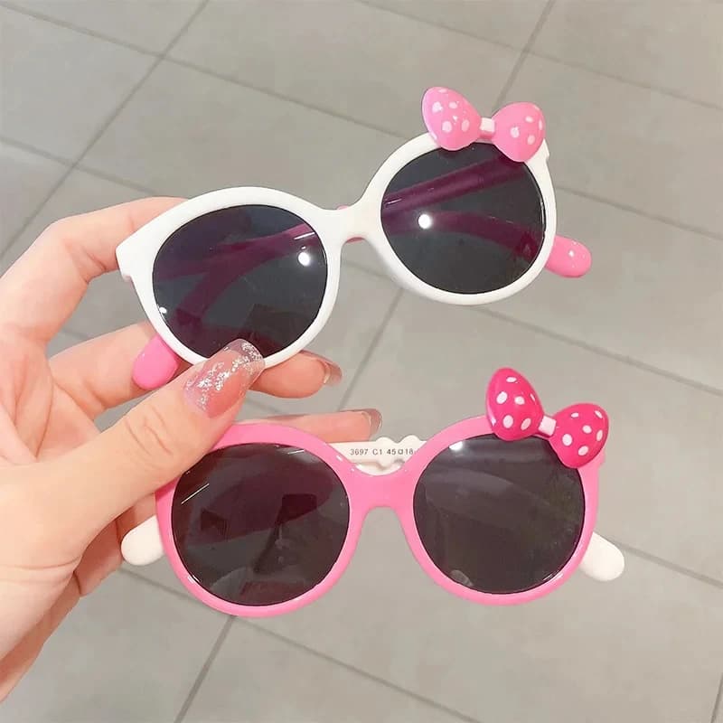 Lunettes de soleil nuit décor arc enfants 1-2PCS pour pêche familiale et vacances estivales