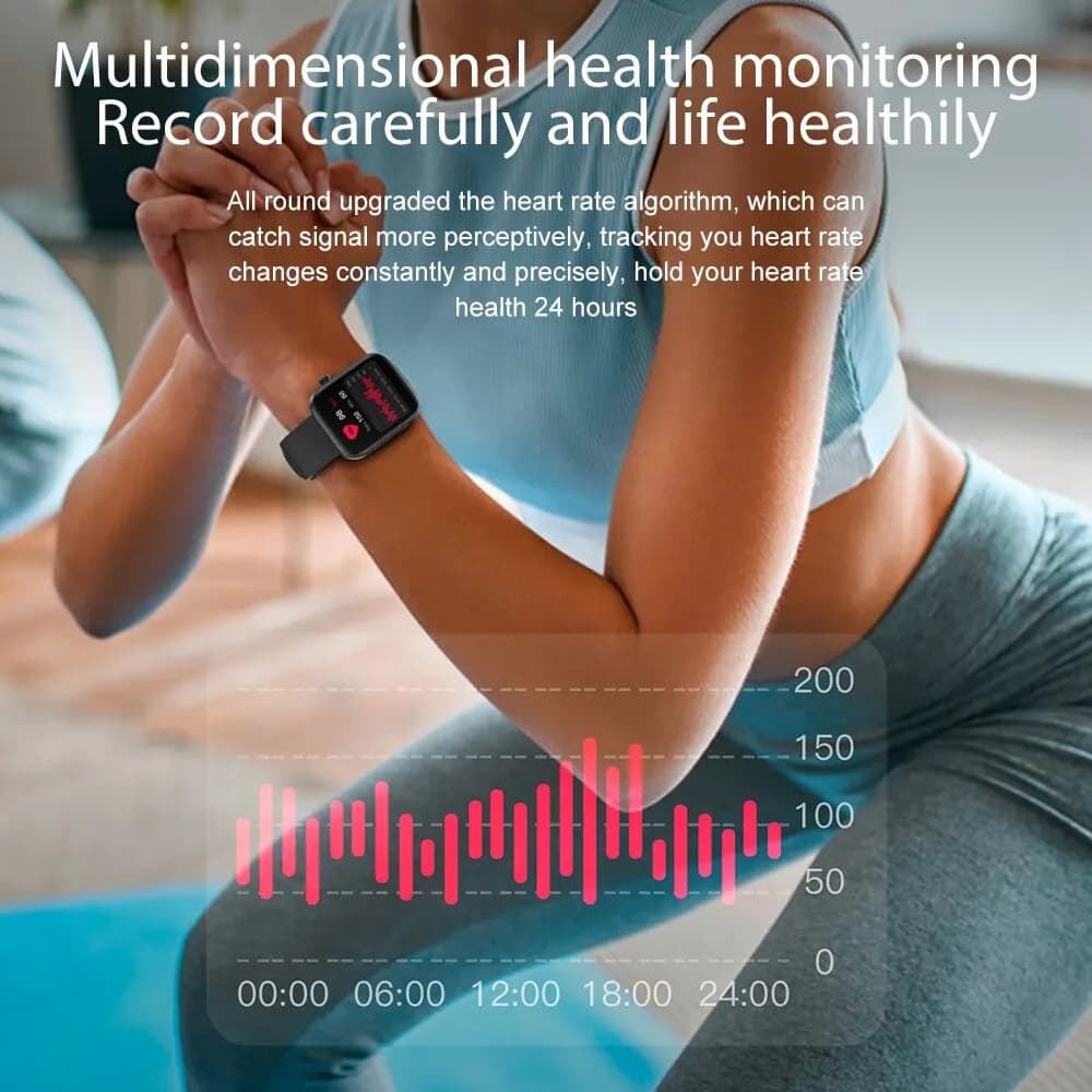Montre connectée COLMI P71 appels vocaux monitoring santé IP68 étanche notifications assistant vocal