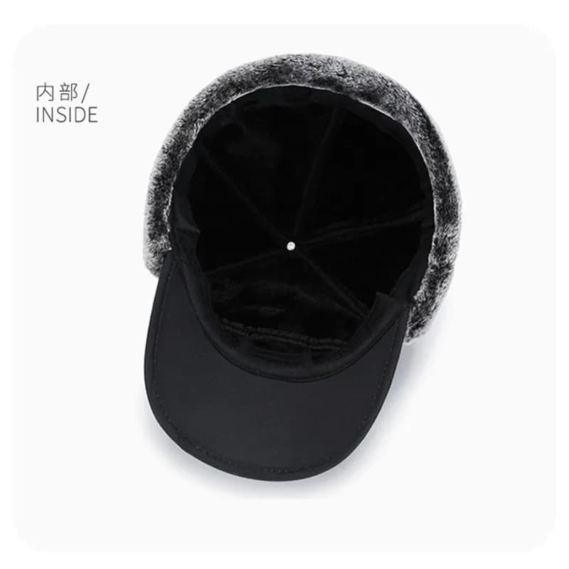 Bonnet pêche chauffant homme femme fourrure artificielle épais pour hiver 2024 - Ski et extérieur