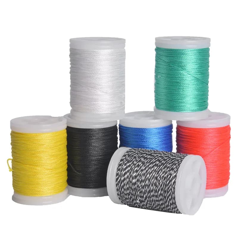 Fil de service arc 110m diamètre 0.4mm 7 couleurs fabrication corde pêche à l'arc récurvé compound
