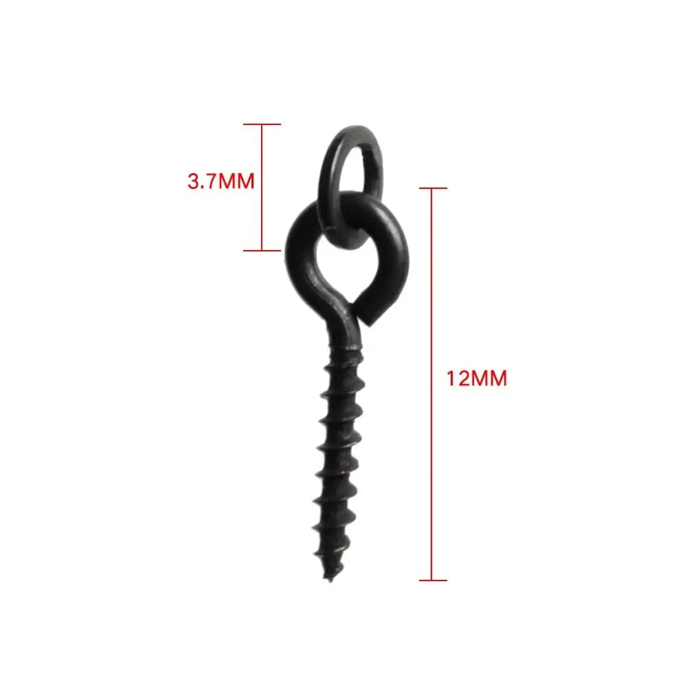 Vis à bouillettes Hirisi 20 pièces pour montages carpe - Outil appâts chod rigs avec anneau solide