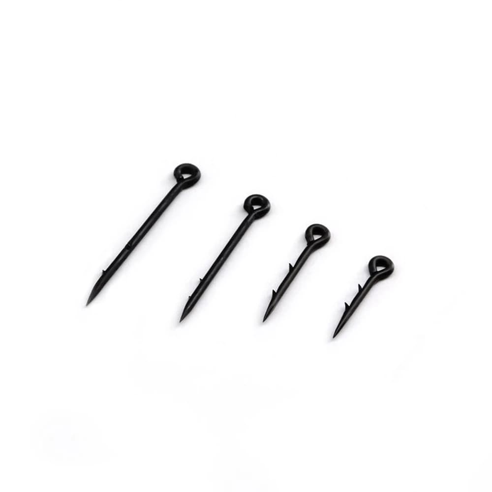 Pics métalliques sting boilies 50-100pcs pour montage hair rig, pêche à la carpe avec appâts