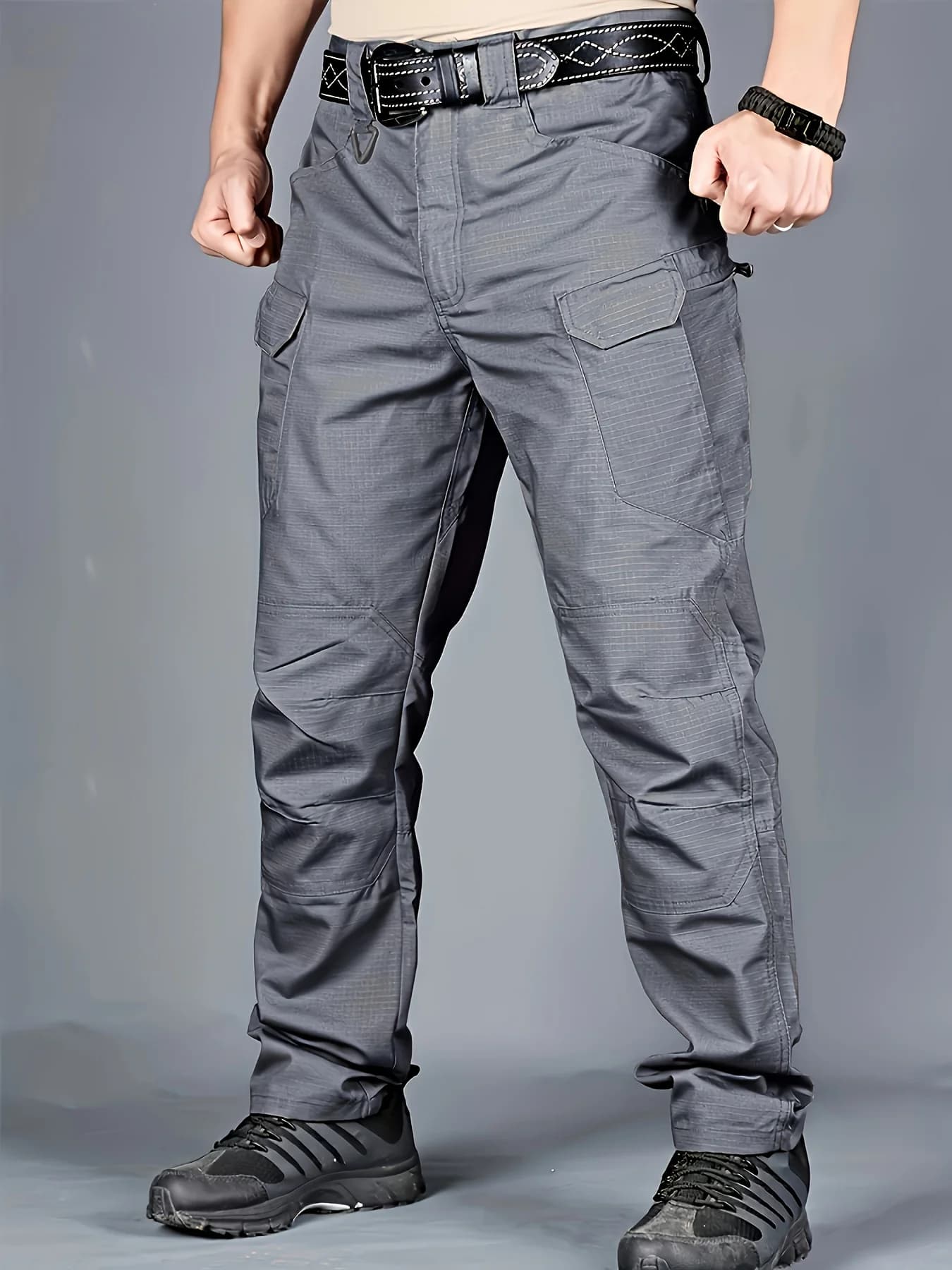 Pantalon cargo taille plus pour pêche printemps été - Large confortable pêche oversize homme