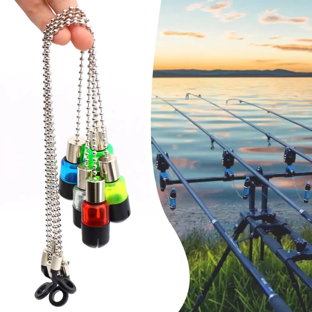 Indicateur morsure carpe avec chaîne acier - Swinger pour pêche à la carpe et gros poissons