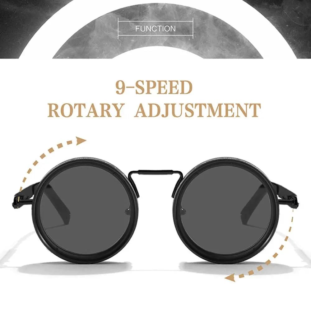 Lunettes de pêche polarisées ND2-400 ajustables 9 niveaux - Filtre dimmable UV400 pour conduite et pêche