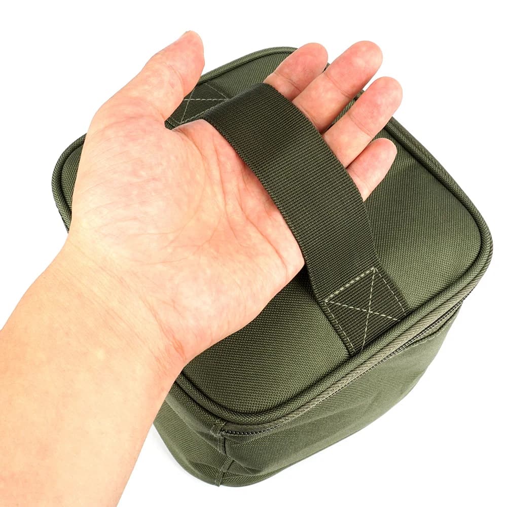 Sac de pêche portable pliable en oxford waterproof - Étui cubique pour matériel de pêche