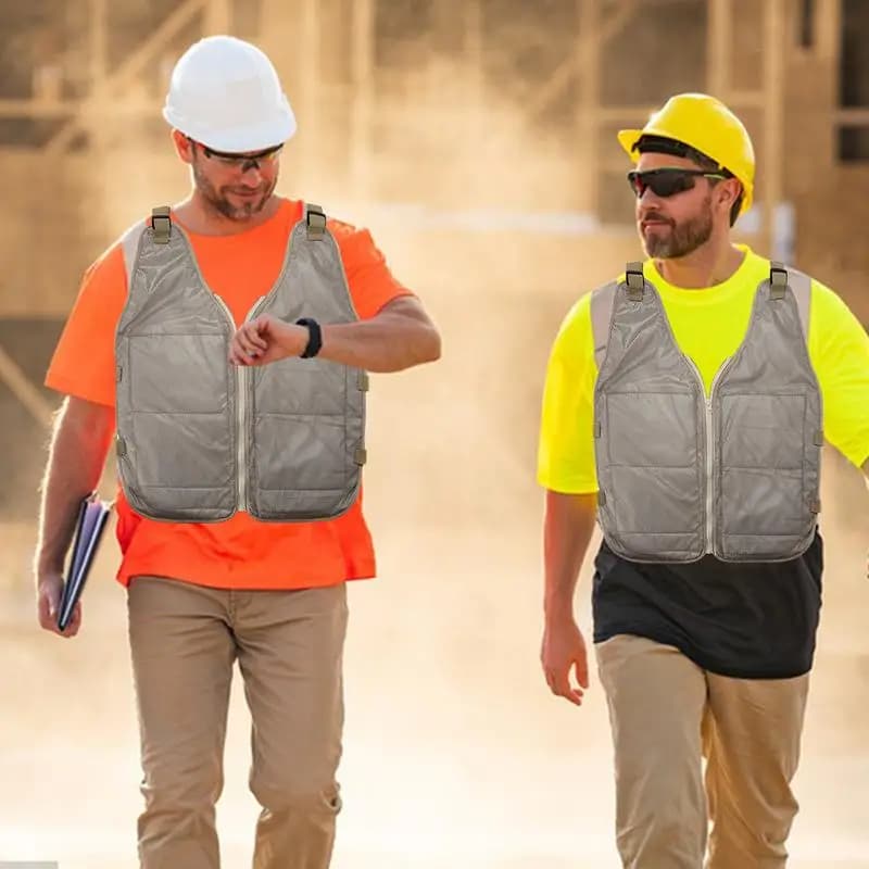 Veste rafraîchissante été refroidissement ajustable travail jardinage course cuisine pêche
