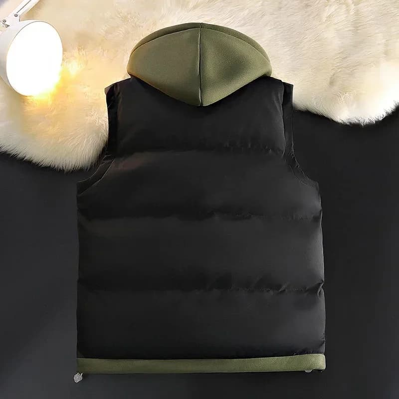 Veste matelassée homme en coton pour automne hiver, doublure chaude et coupe décontractée