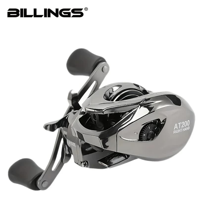 Moulinet baitcasting BILLINGS AT Series ratio 7.2:1 - 5+1 roulements - Drag 18LB eau douce salée
