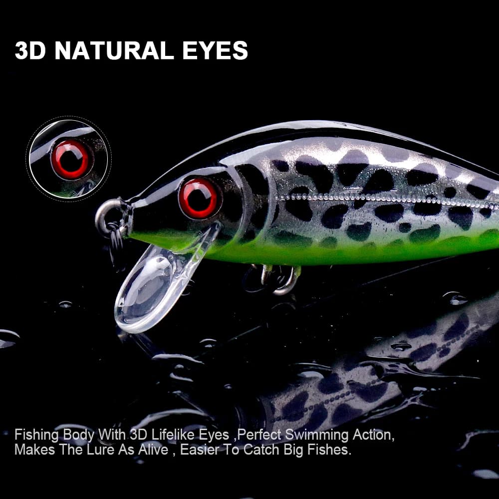 Leurre dur TREHOOK Jerkbait 50mm 5g pour brochet, perche et truite, appât artificiel crankbait sinking