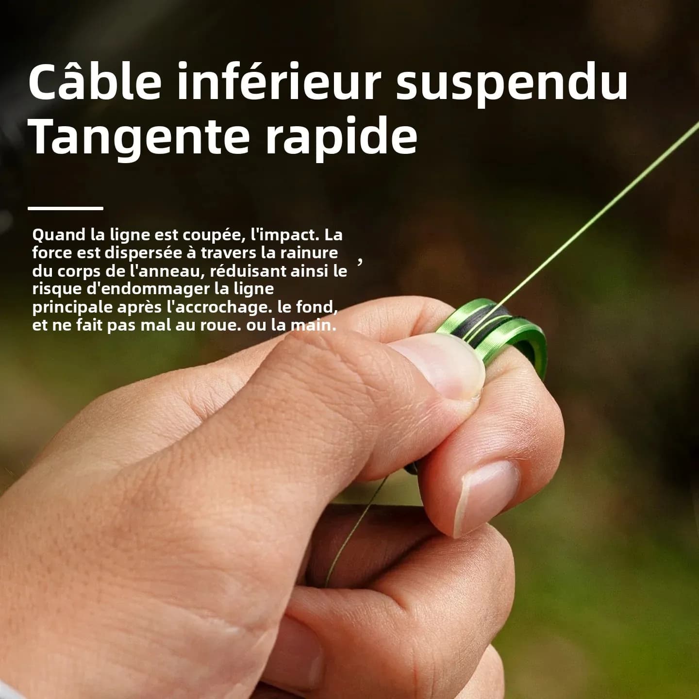 Anneau en alliage pour coupe-fil rapide - Outil anti-dérapant protégeant les mains lors des nœuds