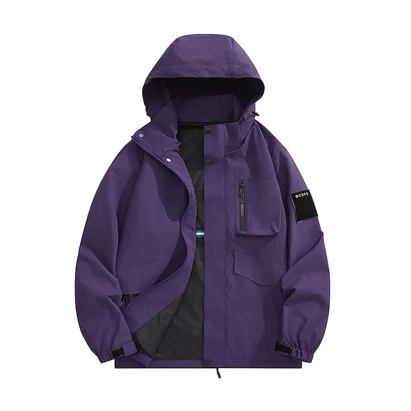 Veste randonnée pêche homme plus size imperméable - Windbreaker coupe-vent respirant camping trekking S-8XL