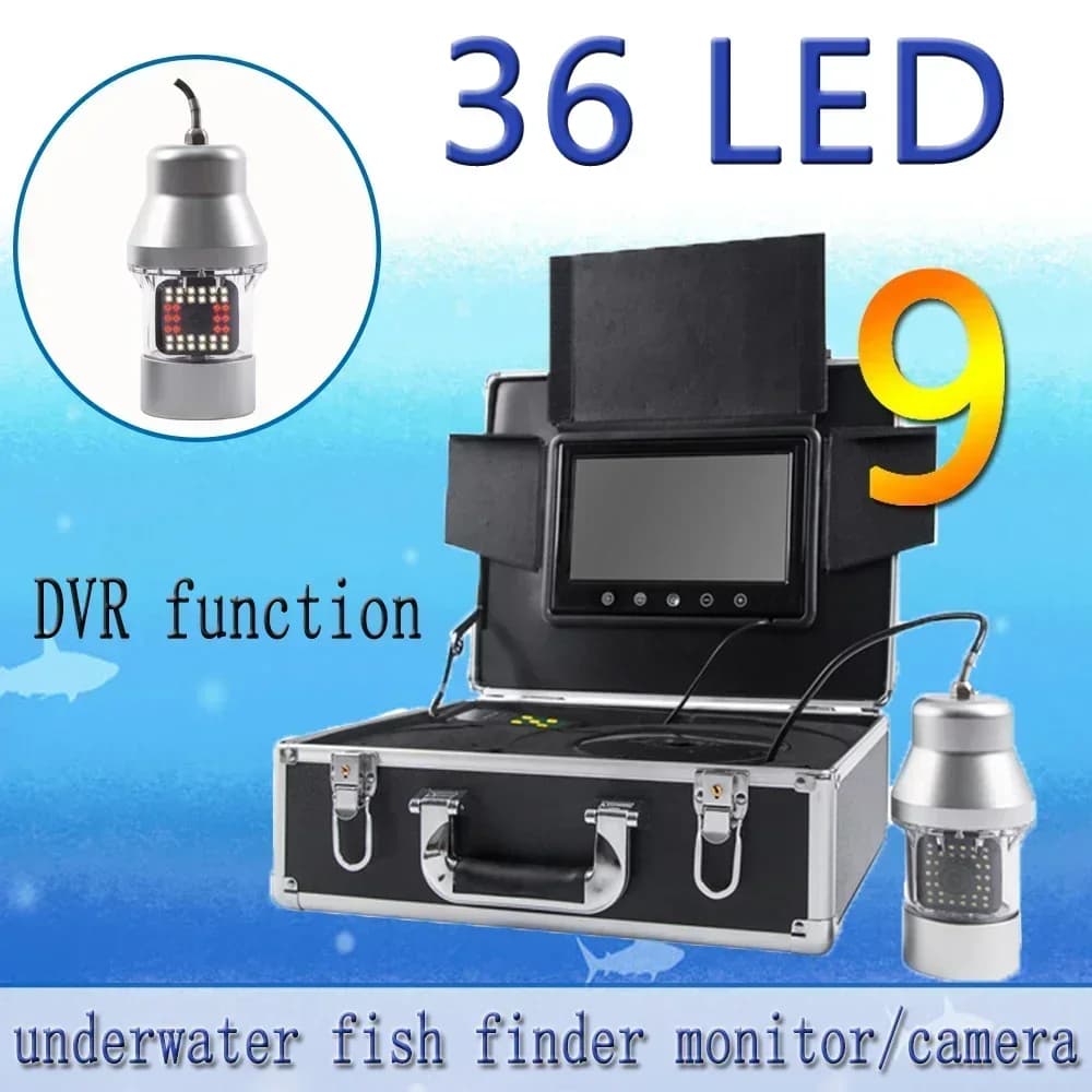 Caméra sous-marine HD 1000TVL vision nocturne 36LED pour pêche glace et eau profonde 20-100m