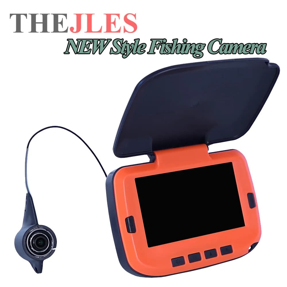 Caméra vidéo pêche THEJLES 4.3 pouces couleur 8 LED IR réglables 15m HD 1000TVL sous-marine