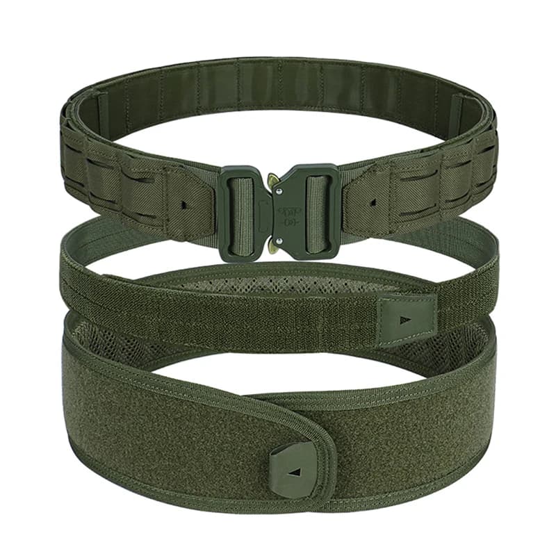Ceinture tactique 3 en 1 boucle rapide Molle combat tir pêche ceinture intérieure support dos