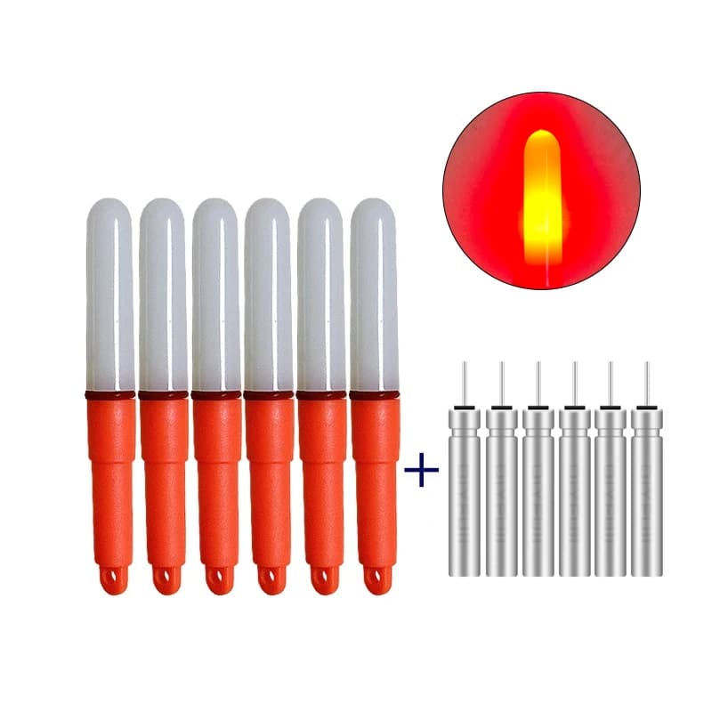 6 bâtons lumineux électroniques CR425 pour la pêche en mer, appâts lumineux attirant les poissons, accessoires