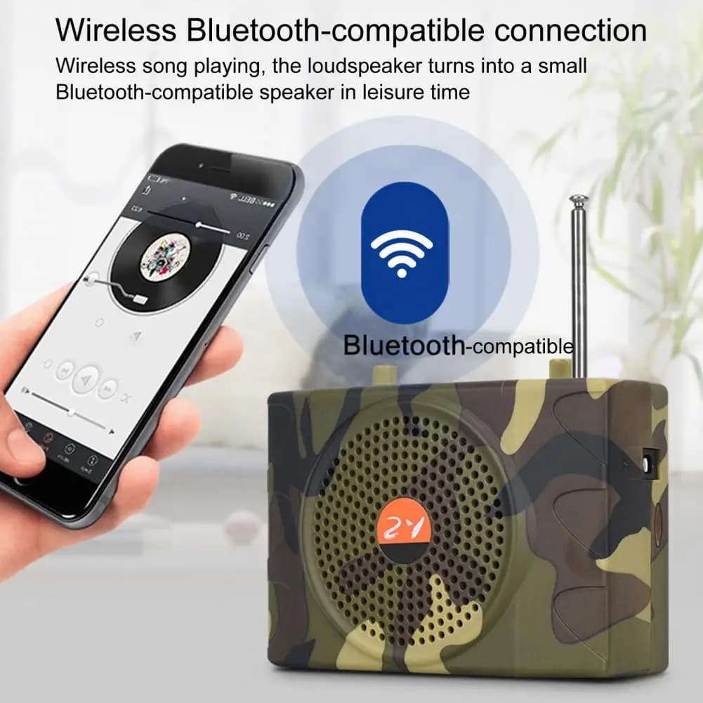 Amplificateur son portable télécommandé - Haut-parleur appât professionnel pour chasse avec prise EU