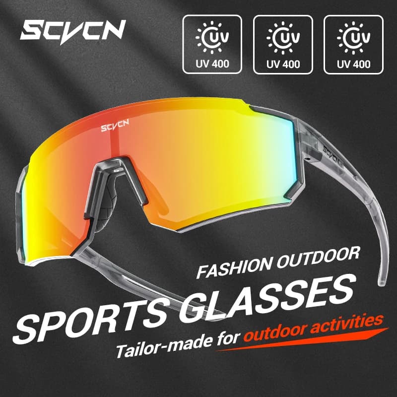 Lunettes de pêche anti-vent SCVCN - Protection UV400 pour homme et femme - Sport outdoor