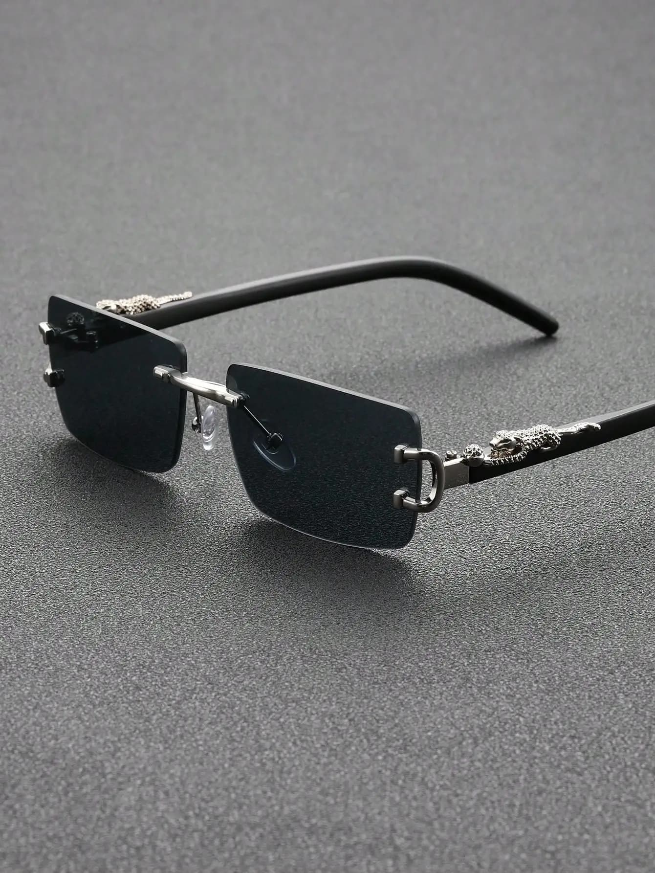 Lunettes de soleil métal carrées unisex pour pêche et cyclisme - Accessoire mode outdoor tendance