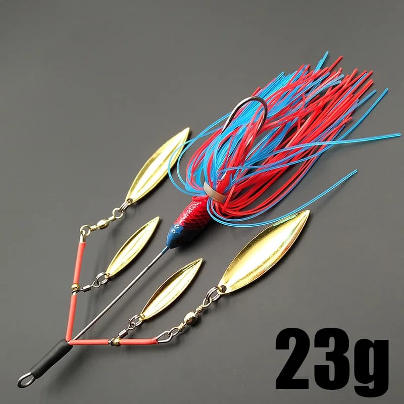 Leurre spinner bait Lunker 23g - Hélice bruyante et vibrations pour brochet, perche et truite