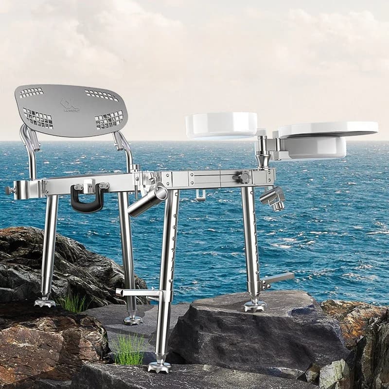 Plateforme de pêche mini épaissie pliante portable - Chaise multifonction alliage aluminium plateforme pêche