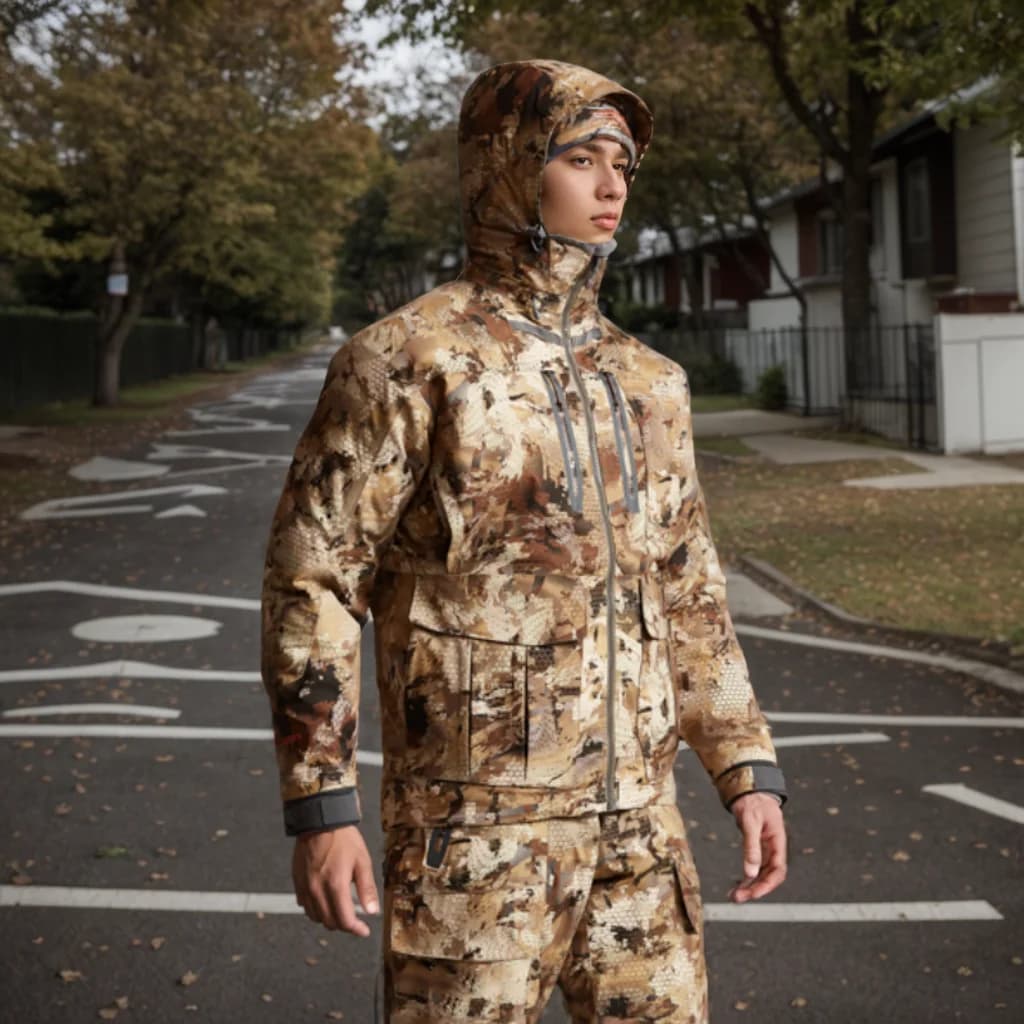 Veste isolée pêche hiver camouflage canard - Manteau chasse Northern Aerolite qualité premium extérieur