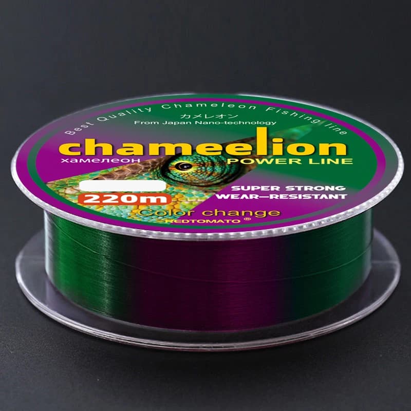Ligne de pêche monofilament fluorocarbone 220m, résistante et changeante à l'eau, couleur Japon
