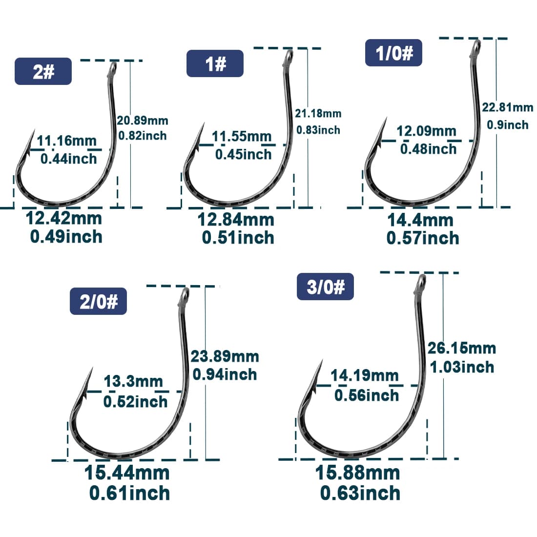 Lot 50 hameçons Drop Shot pêche fraîche - Crochets vers acier carbone pour bass perche silure