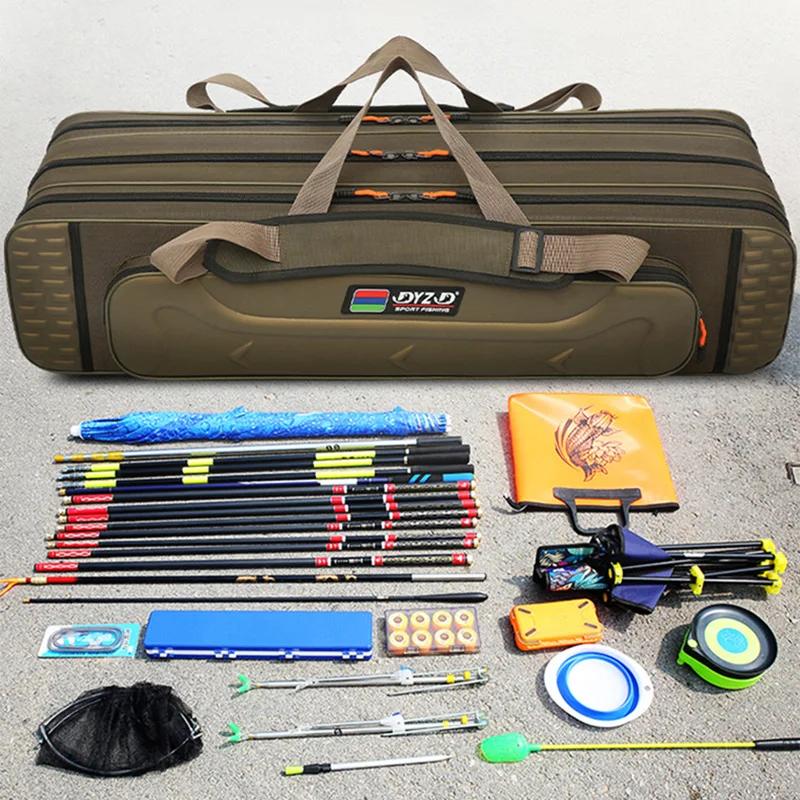 Sac canne pêche grande capacité 2-4 couches 80-130cm - Organisation optimale étanche