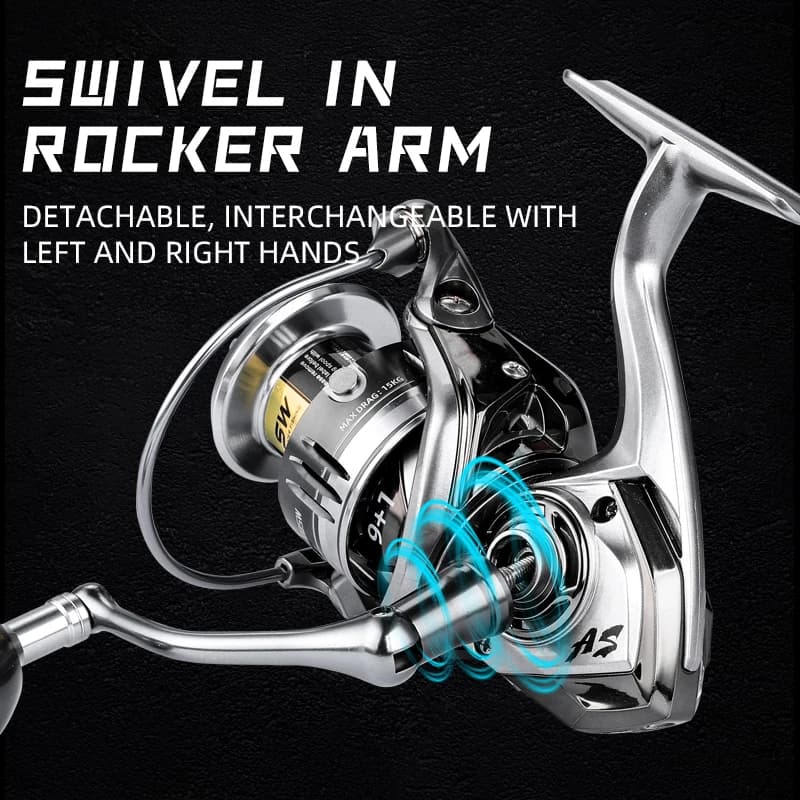 Moulinet spinning mer BEARKING neuf 9+1 roulements étanches 10-20KG frein