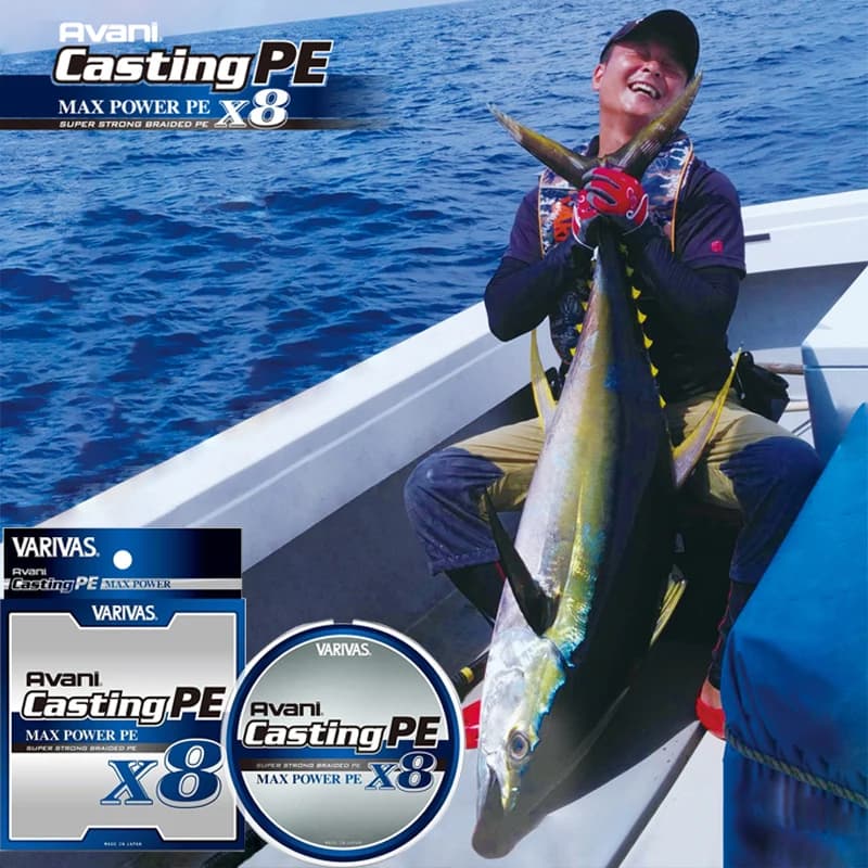 Ligne de pêche Varivas Avani Casting PE Max Power X8, 8 brins japonais, 300 m, résistance