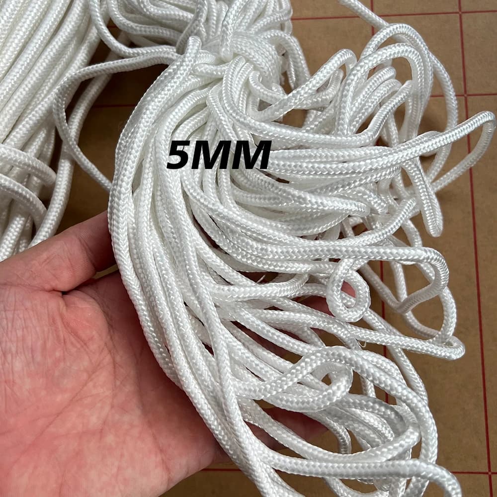 Corde d'amarrage nylon tressé 5-8mm 20m pour bateau et kayak - Ligne de pêche robuste