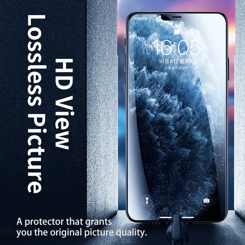 Protecteur écran verre trempé Remax HD pour iPhone pêcheur anti-rayures chocs compatibilité modèles récents