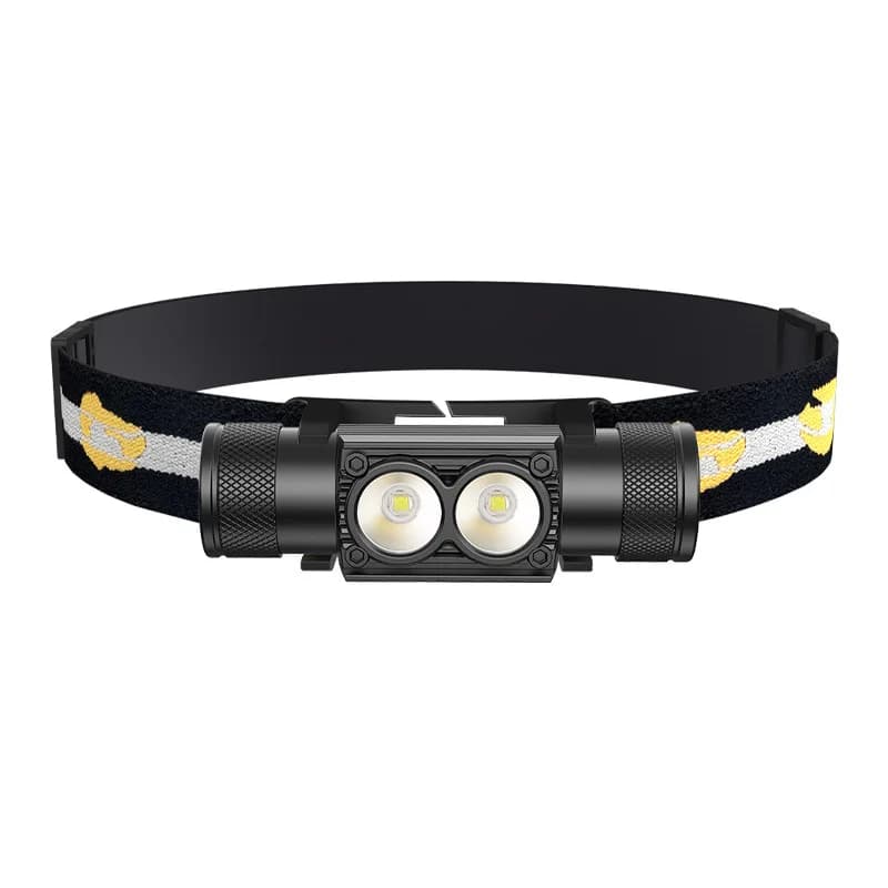 Frontal H25S double LED SST40 1200lm rechargeable USB pour pêche tactique et professionnelle