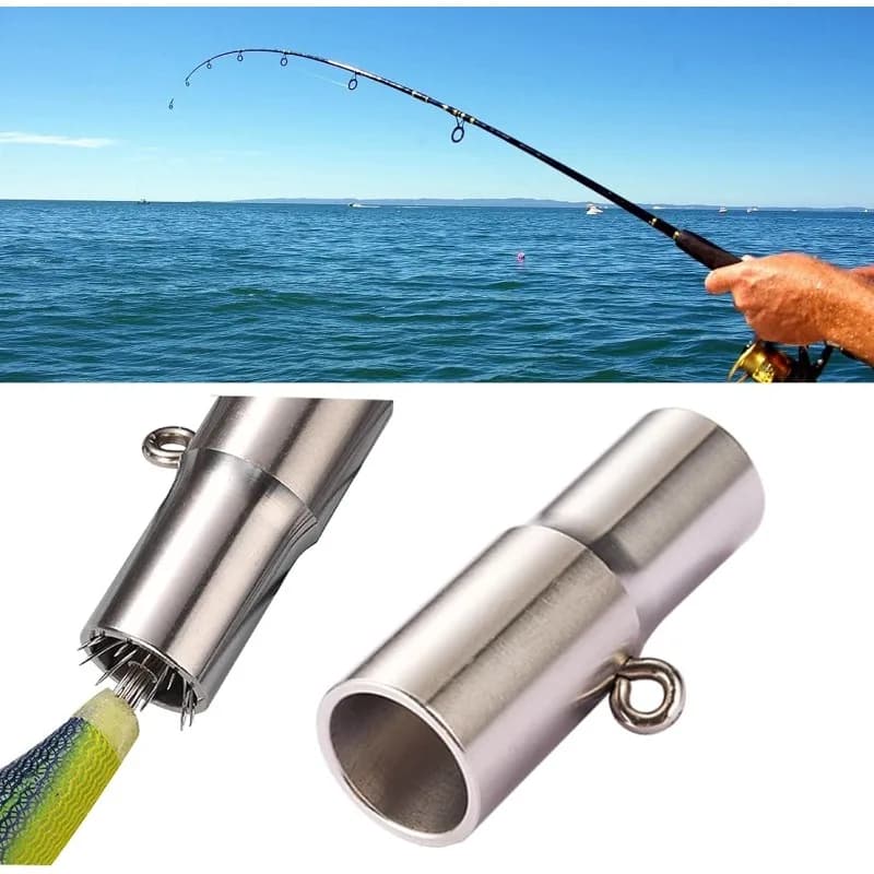 Outil de redressage hameçon calmar acier inoxydable - Réparation hameçons de pêche portable et efficace